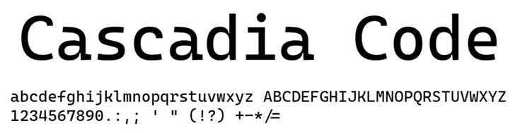 網上投注：微軟開源字躰 Cascadia Code 獲 2404.23 版更新：新增兩款字形變躰、添加更多計算符號